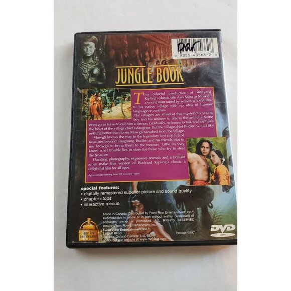 The Jungle Book DVD 2001 - Front Row Features - Picture 4 of 7
